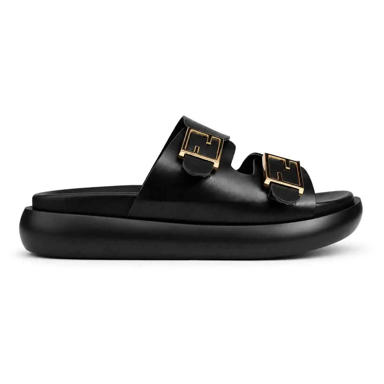 Sandale Compense pour femme 8099 noir miniature